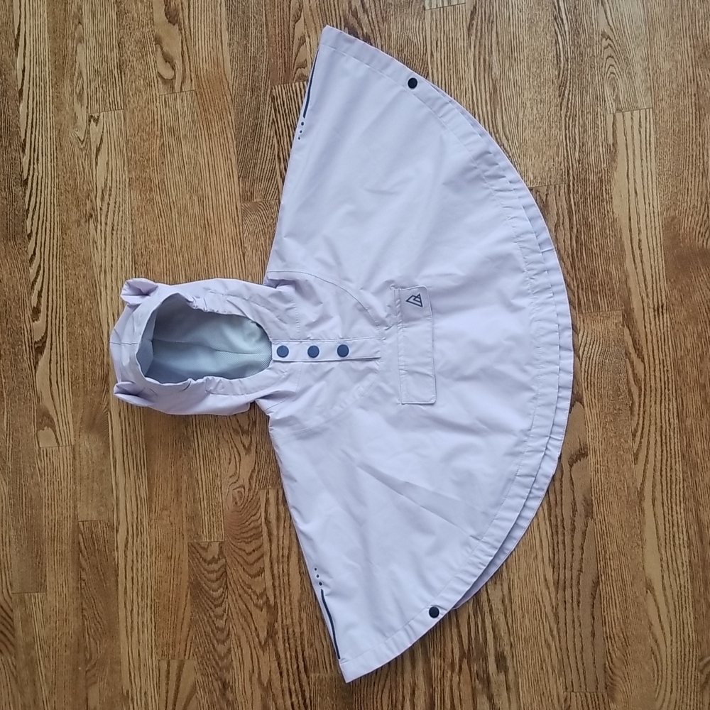 (2T) Ripzone Toddler Girl's Pastel Lightweight Hooded Poncho Jacket